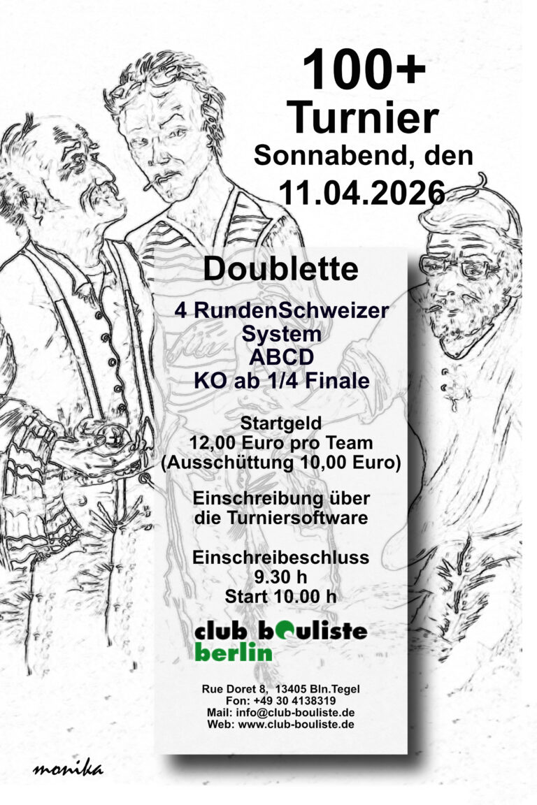 100plus Turnier Tegel