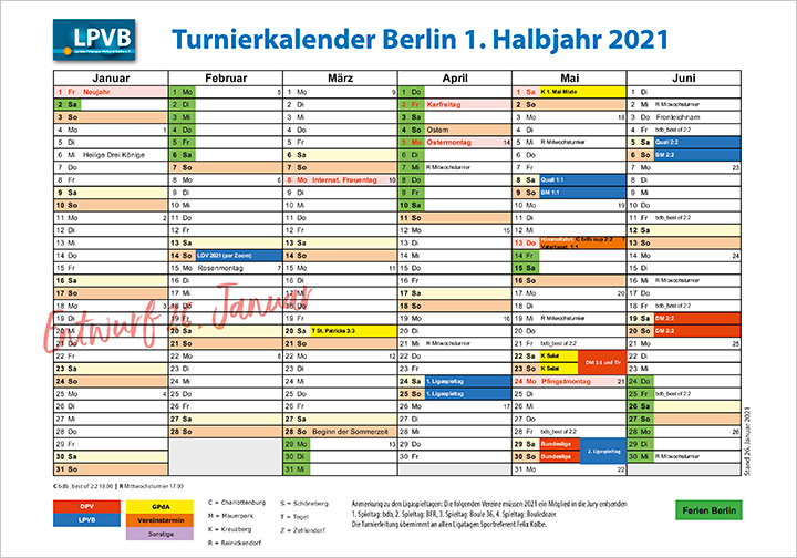Entwurf Turnierkalender 2021